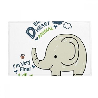 Imagem de DIYthinker Dream Cloud Tapete de porta de banheiro com elefante cinza