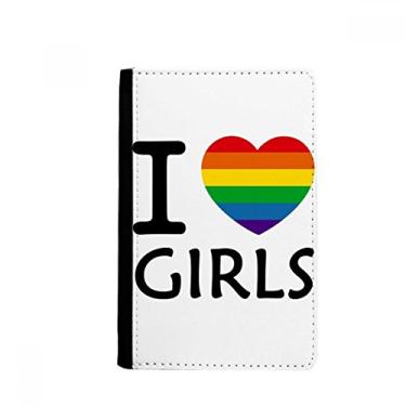 Imagem de Transgênero Bisexuals Heart LGBT Porta-passaporte Notecase Burse Capa carteira porta-cartões
