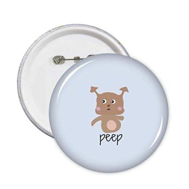 Imagem de Ícone de figura de veado Peep Art Deco presente moderno pinos distintivo emblema acessório decoração 5 peças