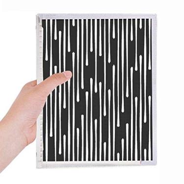 Imagem de Drip Line Art Grain Illustration Pattern Notebook Folhas Soltas Diário Recarregável Diário Papelaria