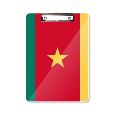 Imagem de Camarões Bandeira Nacional da África Country Prancheta Pasta Bloco de Escrita Placa de Apoio A4