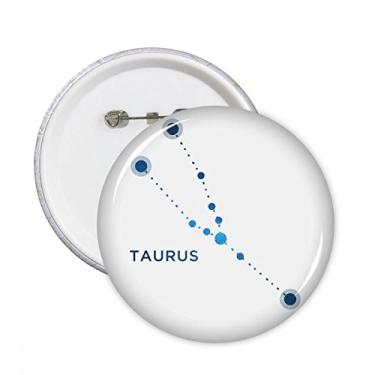 Imagem de Signo de constelação Taurus Zodíaco Pinos Redondos Emblema Decoração de Roupas Presente 5 peças
