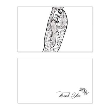 Imagem de Lindo pinguim animal retrato esboço cartão de agradecimento aniversário lembrança casamento agradecimento