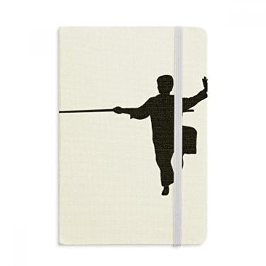 Imagem de Caderno chinês chinês Shaolin Stick arte marcial oficial tecido capa dura diário clássico