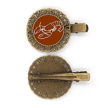 Imagem de Prendedor de cabelo lagosta comida, animal, frutos do mar, presilha de cabelo