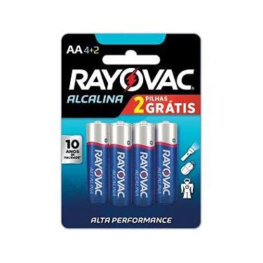Imagem de Caixa com 24 Cartelas AA Pequena Alcalina c/ 6un - Rayovac (total de 144 pilhas AA)