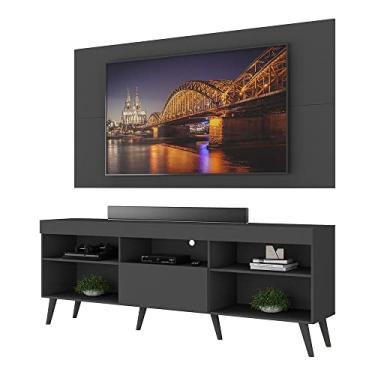 Imagem de Rack com Painel Tv 65" Retrô Flórida Up Multimóveis V1042 Preto