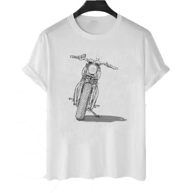 Imagem de Camiseta feminina algodao Triumph Bonneville Moto Desenho