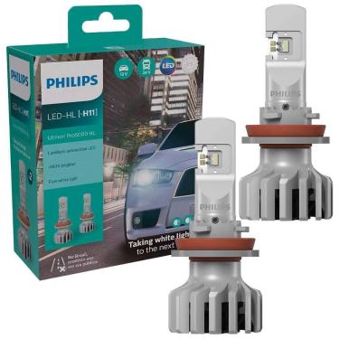 Imagem de Par Lâmpada Philips Ultinon Pron5000 Led H11 12v 24v Farol