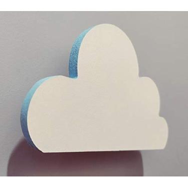 Imagem de Gancho de parede Mdf laminado de Nuvem borda colorida