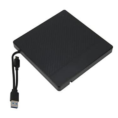 Imagem de Portátil Tipo A Tipo C USB 3.0 Externo CD DVD Gabinete de Unidade Óptica, Transferência de 5 Gbps, USB 3.0 Externo CD ROM Leitor, Gravador, Gravador, Duplicador de Disco, Estojo