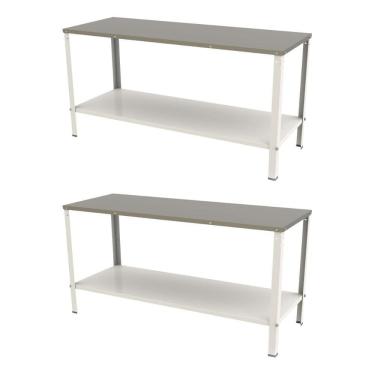 Imagem de Kit - 2 Mesa Panificadora Desmontável 600x870x1600 M-160 - Braesi