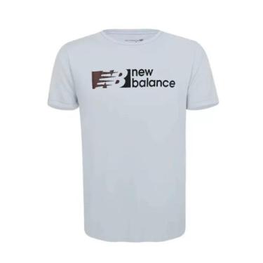 Imagem de Camiseta New Balance Tenacity - Masculino - Cinza+Preto