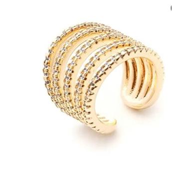 Imagem de Brinco Piercing Fake Banhado a Ouro 18k, Tamanho 10