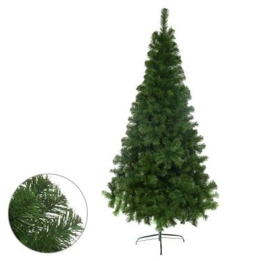 Imagem de Arvore Natal Filadelfia 1500 Galhos C/Base Metal (Verde) 2,4M - Flor A