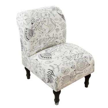 Imagem de Capa de cadeira sem braços, capa elástica para cadeira, chinelo impresso, capas protetoras de móveis para sala de jantar, hotel (Color : Style 1, Size : 1)