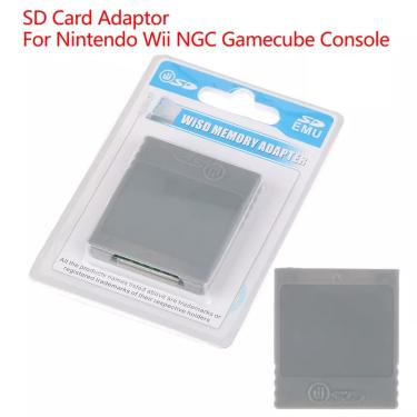 Imagem de SD Flash WISD Memory Card Reader  Adaptador Conversor para Wii NGC Gamecube Console  1Pc