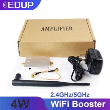 Imagem de EDUP 5.8GHz 2.4GHz 4W Wifi Signal Booster Repetidor Sem Fio Amplificador de Banda Larga para Router
