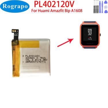 Imagem de 3.8V 200mAh PL402120V Original Polymer Lithium Ion Battery para Amazfit Bip A1608  Ferramentas