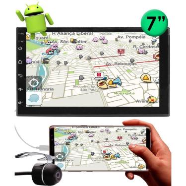 Imagem de Multimídia H-Tech 2 Din Android Ht-7023Ca Espelhamento Gps