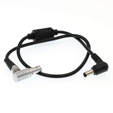 Imagem de DRRI Ângulo CC para ângulo reto 2 pinos cabo de alimentação para Paralinx Tomahawk Teradek Bolt Transmissor Tilta Placa de bateria