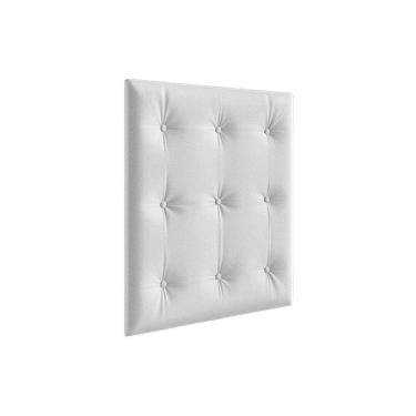 Imagem de Multiuso de Quarto Bebê Kit Capitonê Courano p/ Berço Retrô Branco - Peroba