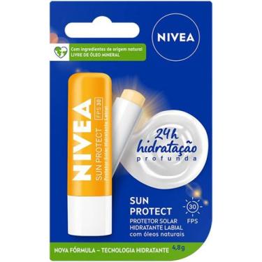 Imagem de Protetor Solar Labial Hidratante Nivea Sun Protect Fps30 4,8G