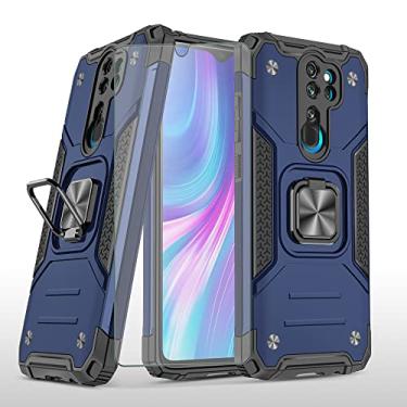 Imagem de Asuwish Capa de telefone para Xiaomi Redmi Note 8 Pro com protetor de tela de vidro temperado e suporte de anel suporte fino híbrido protetor móvel acessórios para celular Redme Note8 8pro mulheres