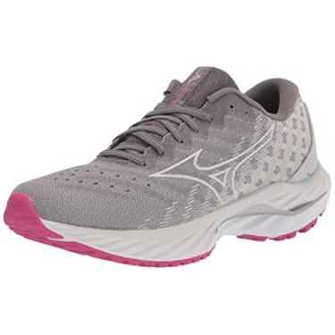 Imagem de Mizuno Tênis de corrida feminino Wave Inspire 19, Sombra/branco, 35