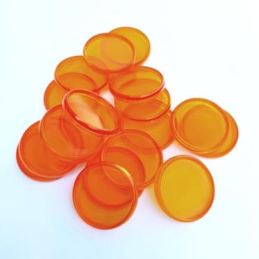 Imagem de Kit 12 Discos G 24mm de Cadernos Infinito Sistema Inteligente - Liso - Translúcido (Âmbar)