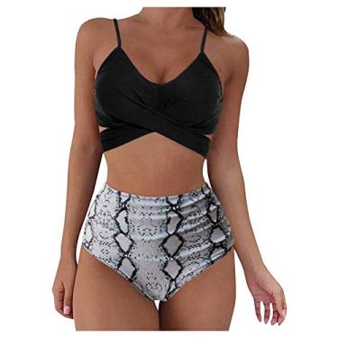 Imagem de Biquíni feminino push-up de renda frente única conjunto de duas peças sexy sólido conjunto regata feminina, 3 - preto, G