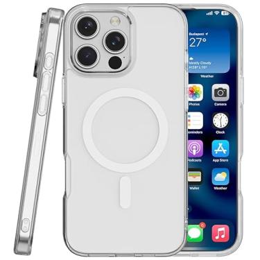 Imagem de Nakedcellphone Capa de telefone da série incorporada para Apple iPhone 16 Pro Max, compatível com MagSafe - transparente
