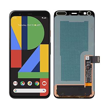 Imagem de Substituição OLED compatível com Google Pixel 4 (preto sem moldura) Display LCD Touch Screen Digitalizador Assembléia com ferramentas de reparo