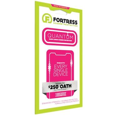 Imagem de Fortress Quantum Protetor de tela líquido universal com cobertura de dispositivo de US $250 - compatível com qualquer smartphone (Apple iPhone 13/Pro/Pro Max) (Samsung Galaxy S21/S21+ Plus/Ultra/Note