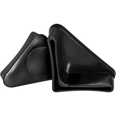 Imagem de Prescott Plastics Bonés de Plástico com Ângulo de 3,81 cm em forma de L para Cadeira Glides, PP.1.500.ABP, Preto, 1.50" (1 1/2")