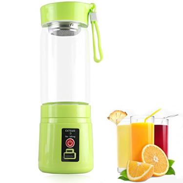 Imagem de Liquidificador Portátil Recarregável Copo 380ml Suco Shake (AZUL/ROSA/VERDE)