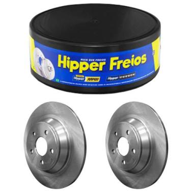 Imagem de Par Disco Freio Volkswagen Nivus Polo Virtus Traseiro Sólido - Hipper 