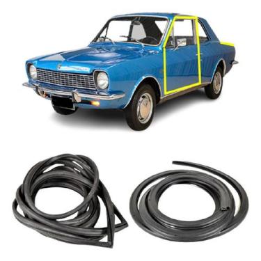 Imagem de Kit Borracha Vedação Porta E Porta Malas Corcel 1 E Belina 1 - Disk Bo