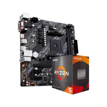 Imagem de Kit Upgrade AMD Ryzen 5 5600G Placa Mãe A520M DDR4 - Alligator Gaming