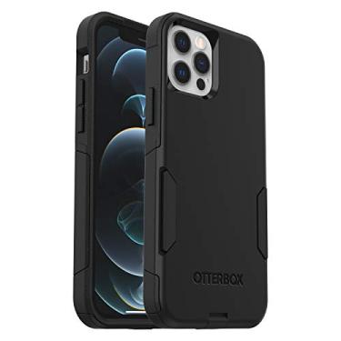 Imagem de OtterBox Capa para iPhone 12 e iPhone 12 Pro Commuter Series - PRETO, fina e resistente, adequada para o bolso, com proteção de porta