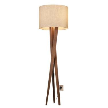 Imagem de Luminaria de Chão Tripé  Cupula Redonda para Sala - LCN Moveis, Bivolt