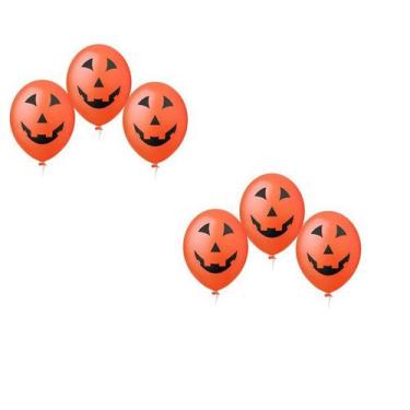 Imagem de Bexiga balão figuras Halloween - Dia Das Bruxas - 75un - Mor, Látex, u