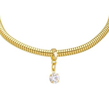 Imagem de Pulseira Ponto De Luz Berloque Banhado a Ouro 18k - WORK SEMIJOIAS, 15