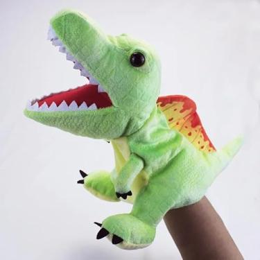 Imagem de Dinossauro de Mão, Fantoche de Mão Dinossauro de Pelúcia, Brinquedos de Pelúcia, Acessório Educacional, Desenvolvimento Cognitivo (Spinosaurus)