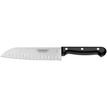 Imagem de Faca para Fatiar e Picar 7 Inox Tramontina - Santoku Ultracorte
