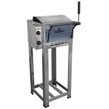 Imagem de Forno com Cavalete Refratário Infra Vermelho em Inox 44L - Kenok