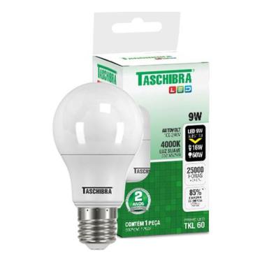 Imagem de Lâmpada Led 9w Luz Morna Branco Neutro 4000k Taschibra