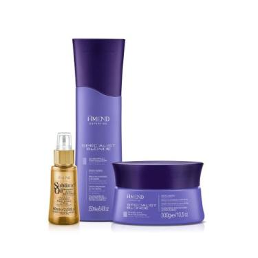 Imagem de Amend Expertise Specialist Blonde Sh 250ml + Masc 300ml + Sublime Oil 
