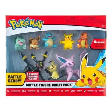 Imagem de Pokémon Multi Pack Com 8 Figuras De Batalha Bonecos Pokemon - Sunny