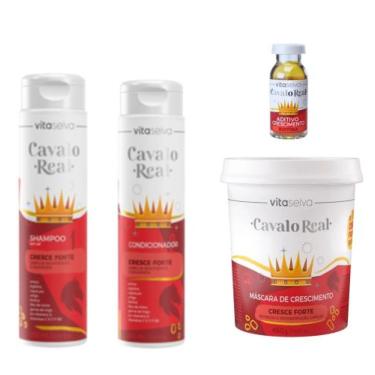 Imagem de Vita Seiva Cavalo Real Cresce Forte 04 Produtos (Shampoo/Condicionador